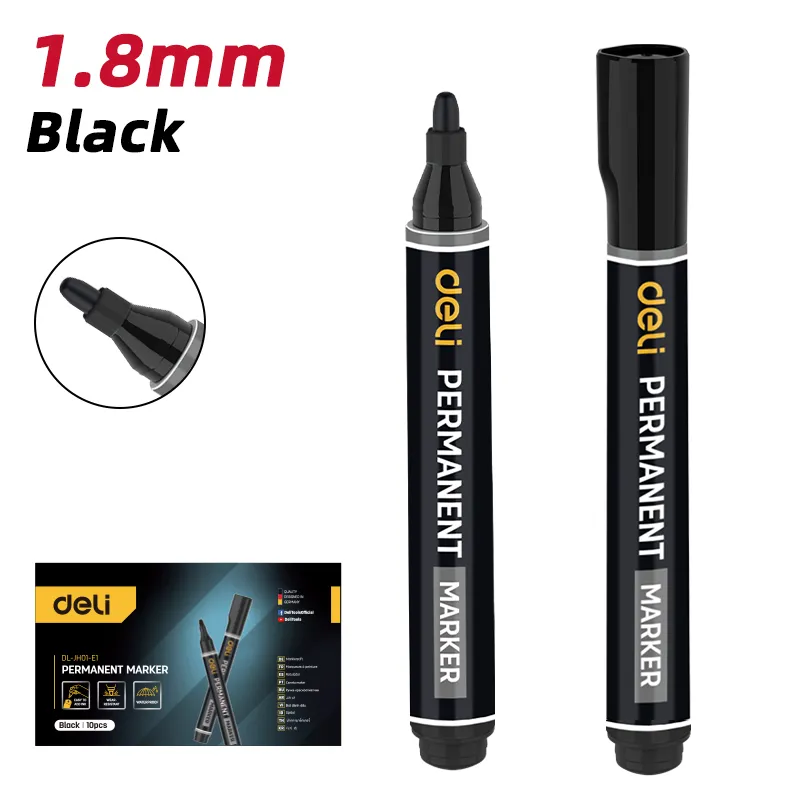 Deli EDL-JH01-E1 Перманентный маркер 1.8mm черный
