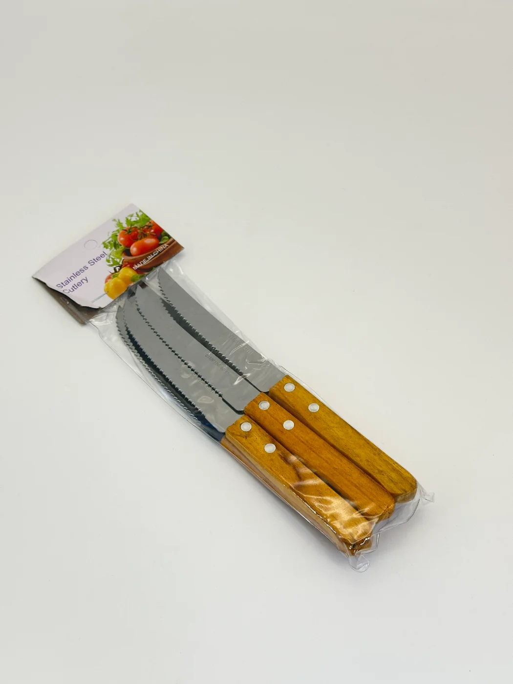 Agaç saply pyçak 6 pcs